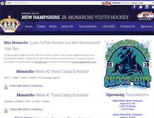 Tablet Screenshot of newhampshirejrmonarchs.com